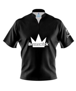 Brunswick Black Fast Track CoolWick Bowling Jersey