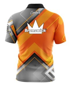 Alternative view of Brunswick Orange Veneer Fast Track CoolWick Bowling Jersey