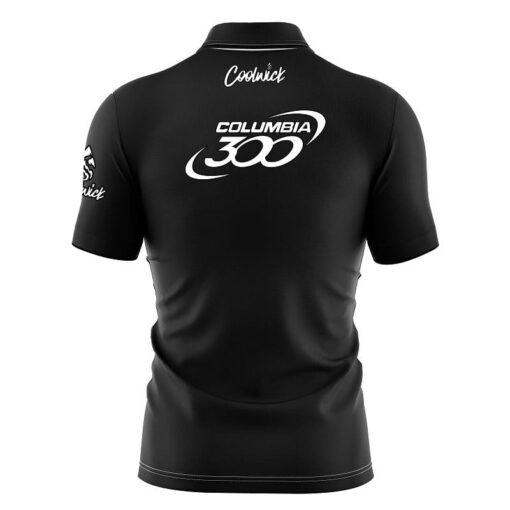 Columbia 300 Black Fast Track CoolWick Bowling Jersey - Image 2
