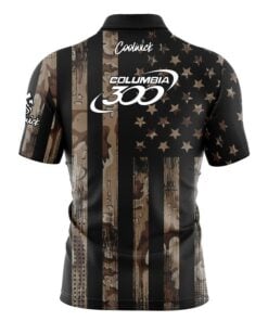 Alternative view of Columbia 300 Desert Camo Flag Fast Track CoolWick Bowling Jersey