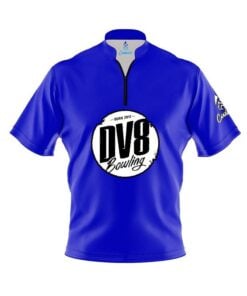 DV8 Blue Fast Track CoolWick Bowling Jersey