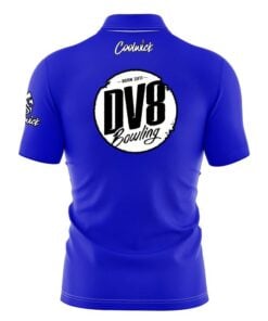 Alternative view of DV8 Blue Fast Track CoolWick Bowling Jersey