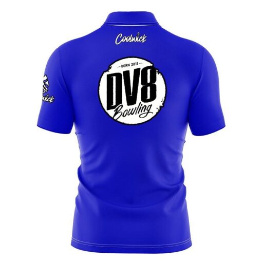 DV8 Blue Fast Track CoolWick Bowling Jersey - Image 2