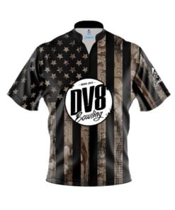 DV8 Desert Camo Flag Fast Track CoolWick Bowling Jersey