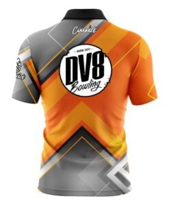 Alternative view of DV8 Orange Veneer Fast Track CoolWick Bowling Jersey