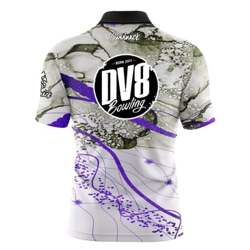 DV8 Purple Granite Fast Track CoolWick Bowling Jersey - Image 2