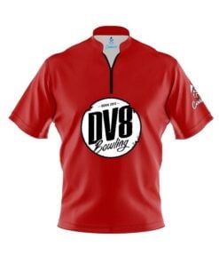 DV8 Plain Red Fast Track CoolWick Bowling Jersey
