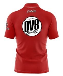 Alternative view of DV8 Plain Red Fast Track CoolWick Bowling Jersey