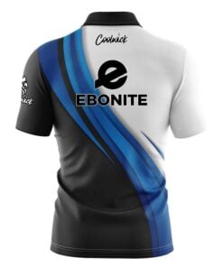 Alternative view of Ebonite Blue Flutter Fast Track CoolWick Bowling Jersey