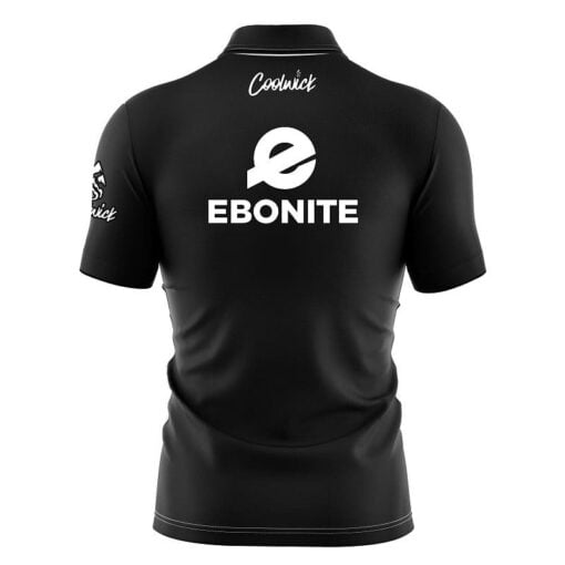 Ebonite Black Fast Track CoolWick Bowling Jersey - Image 2