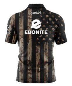Alternative view of Ebonite Desert Camo Flag Fast Track CoolWick Bowling Jersey