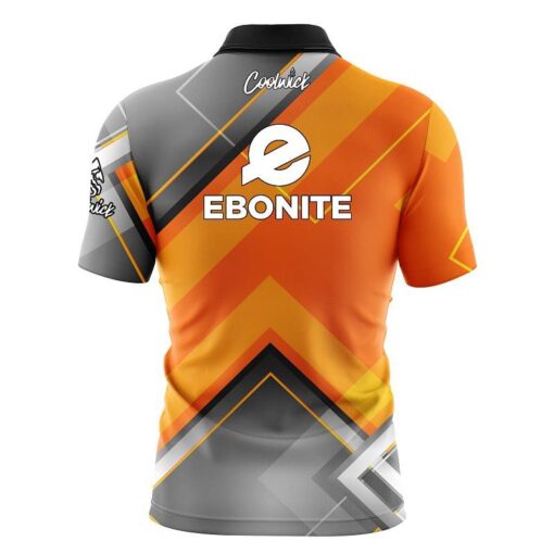 Ebonite Orange Veneer Fast Track CoolWick Bowling Jersey - Image 2