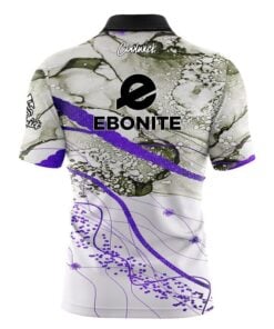 Alternative view of Ebonite Purple Granite Fast Track CoolWick Bowling Jersey