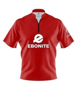 Ebonite Plain Red Fast Track CoolWick Bowling Jersey