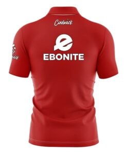 Alternative view of Ebonite Plain Red Fast Track CoolWick Bowling Jersey