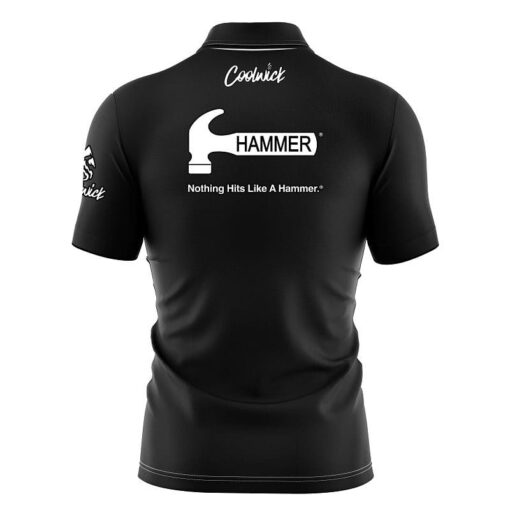 Hammer Black Fast Track CoolWick Bowling Jersey - Image 2