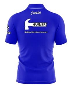 Alternative view of Hammer Blue Fast Track CoolWick Bowling Jersey