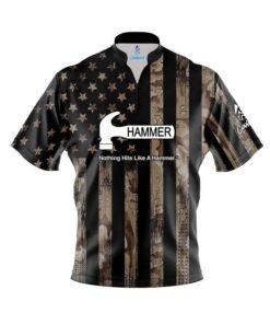 Hammer Desert Camo Flag Fast Track CoolWick Bowling Jersey