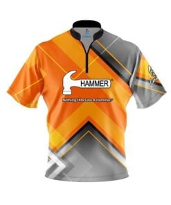 Hammer Orange Veneer Fast Track CoolWick Bowling Jersey