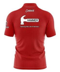 Alternative view of Hammer Plain Red Fast Track CoolWick Bowling Jersey