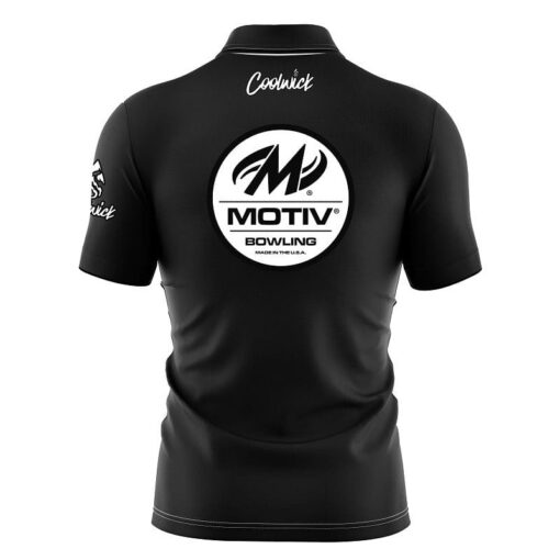 Motiv Black Fast Track CoolWick Bowling Jersey - Image 2