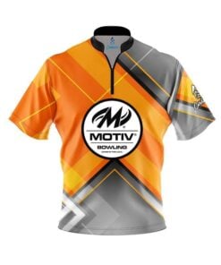 Motiv Orange Veneer Fast Track CoolWick Bowling Jersey