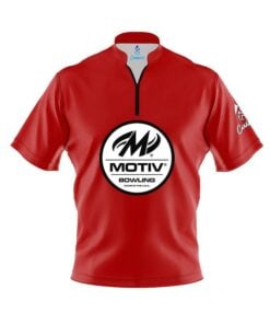 Motiv Plain Red Fast Track CoolWick Bowling Jersey