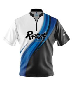 Radical Blue Flutter Fast Track CoolWick Bowling Jersey
