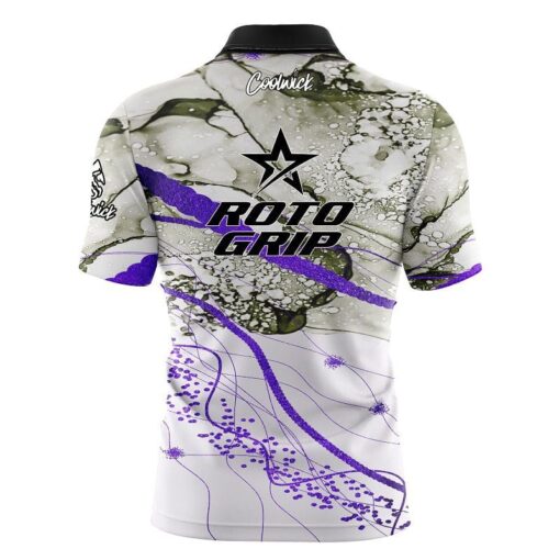 Roto Grip Purple Granite Fast Track CoolWick Bowling Jersey - Image 2