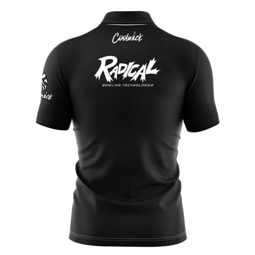 Radical Black Fast Track CoolWick Bowling Jersey - Image 2