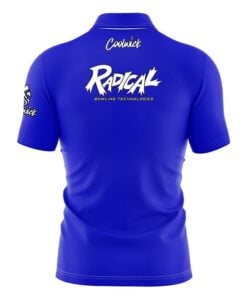 Alternative view of Radical Blue Fast Track CoolWick Bowling Jersey