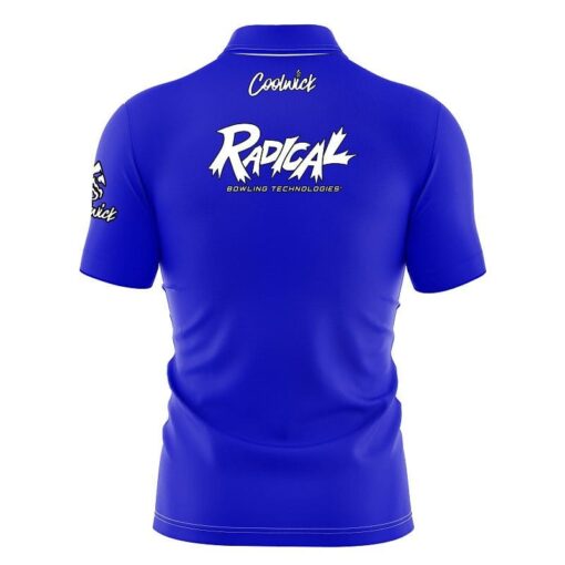 Radical Blue Fast Track CoolWick Bowling Jersey - Image 2