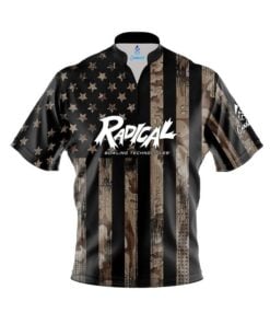 Radical Desert Camo Flag Fast Track CoolWick Bowling Jersey