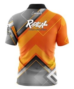 Alternative view of Radical Orange Veneer Fast Track CoolWick Bowling Jersey