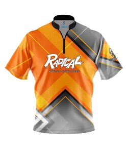 Radical Orange Veneer Fast Track CoolWick Bowling Jersey