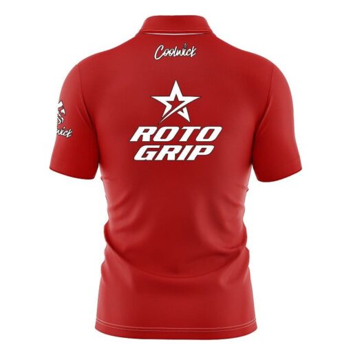 Roto Grip Plain Red Fast Track CoolWick Bowling Jersey - Image 2