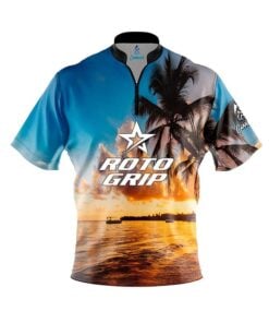 Roto Grip Sunset Palm Trees Fast Track CoolWick Bowling Jersey