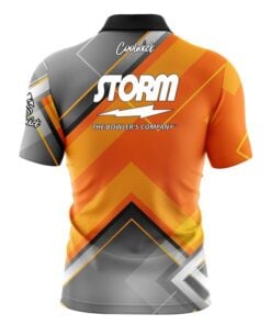 Alternative view of Storm Orange Veneer Fast Track CoolWick Bowling Jersey