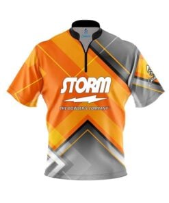 Storm Orange Veneer Fast Track CoolWick Bowling Jersey