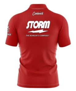 Alternative view of Storm Plain Red Fast Track CoolWick Bowling Jersey