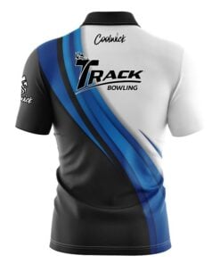 Alternative view of Track Blue Flutter Fast Track CoolWick Bowling Jersey