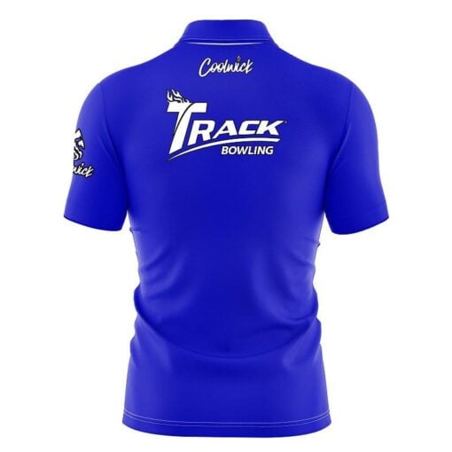 Track Blue Fast Track CoolWick Bowling Jersey - Image 2