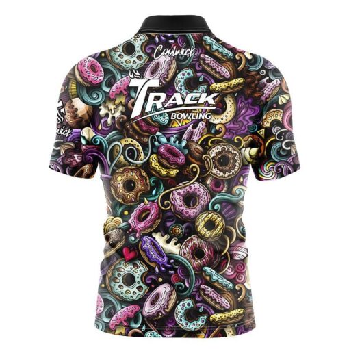 Track Doughnut Fast Track CoolWick Bowling Jersey - Image 2