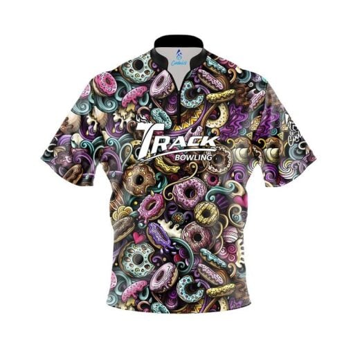 Track Doughnut Fast Track CoolWick Bowling Jersey