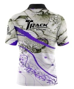 Alternative view of Track Purple Granite Fast Track CoolWick Bowling Jersey