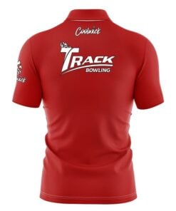 Alternative view of Track Plain Red Fast Track CoolWick Bowling Jersey