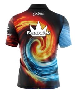 Alternative view of Brunswick Fire and Ice Vortex Fast Track CoolWick Bowling Jersey