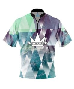 Brunswick Geometric Ocean Fast Track CoolWick Bowling Jersey