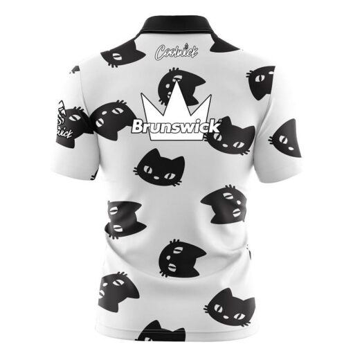 Brunswick Black Cats Fast Track CoolWick Bowling Jersey - Image 2