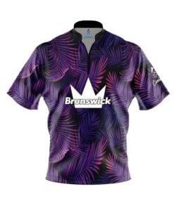 Brunswick Purple Jungle Fast Track CoolWick Bowling Jersey